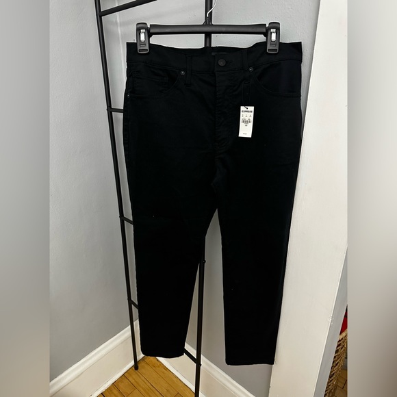 NEW! Express Skinny Mid Rise Black Pants - Size 10 Short - Picture 2 of 6